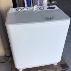 SANYO     二槽式4.5k洗濯機　2009年製　中古品　※脱水ふた欠品・イタミ有の画像