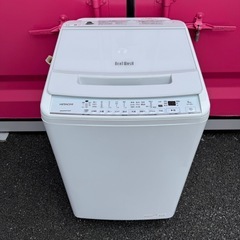 63 T125★2022年製★日立　洗濯機　8KG インバーター　ビートウォッシュの画像