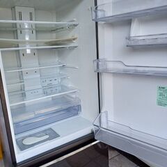 【B325】三菱　冷蔵庫　2018年製　ブラウン　365L　動作確認OKの画像