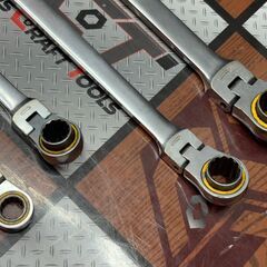 【中古】トップ工業 TOP FRC-10L/12L/14L/17L 首振りラチェットロングメガネ 4点セット【ハンズクラフト佐賀】の画像