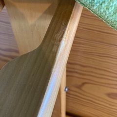 キッズ用プロポーションチェア　学習用椅子　バランスチェア　調整用パッド付き　ライムカラーの画像
