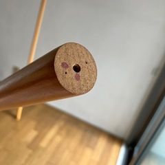木製カーテンポール　ポールのみ2本の画像
