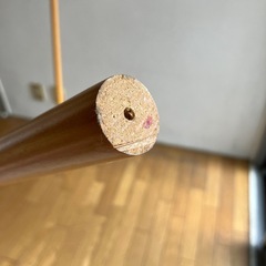 木製カーテンポール　ポールのみ2本の画像