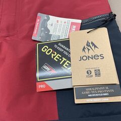 未使用 JONES スノーボード スキー パンツ Mサイズ レッド Shralpinist 3L GORE-TEX PRO Pants ウェア Men’s ジョーンズ ゴアテックスの画像