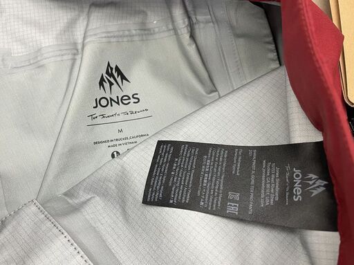 未使用 JONES スノーボード スキー パンツ Mサイズ レッド Shralpinist 3L GORE-TEX PRO Pants