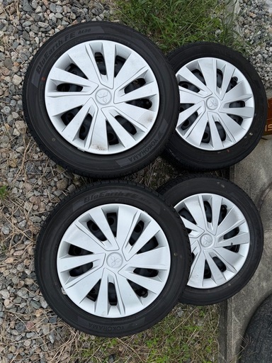 夏タイヤ鉄ホイール4本せっとセット