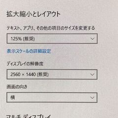 IPS液晶 23.8型 2K対応 WQHD 2020年製 ★ DELL P2421D 解像度：2560×1440 出力：HDMI/DisplayPort USBハブの画像