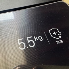 ✨ほぼ新品✨ Haier 洗濯機 5.5kg 2024年製 ブラック【一人暮らし向け】の画像