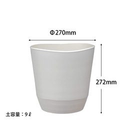 新品 2個セット アップルウェアー 鉢 プラ鉢 鉢カバー の画像