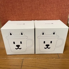 新品お父さん犬マグカップ2個ソフトバンクの画像
