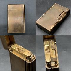 P391 dunhill デュポン S.T.Dupont 喫煙具 ゴールドカラー　20μ ガスライター 喫煙グッズ ライター 火花OKの画像