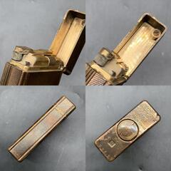 P391 dunhill デュポン S.T.Dupont 喫煙具 ゴールドカラー　20μ ガスライター 喫煙グッズ ライター 火花OKの画像