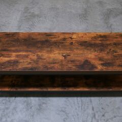 ≪zyt2495ジ≫ 美品 ニトリ TV台 ローボード ステイン120N 幅120cm 高さ40cm ヴインテージ風/男前/インダストリアル/ブルックリン/おしゃれ/オープンシェルフ/ラック/サイドボード/中古家具/宮城県仙台市 71003-20の画像