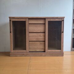 未使用 1点物 引出フラット　キャビネット 幅118.5cm 奥...