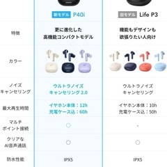 Anker ワイヤレスイヤホン sound core p40iの画像