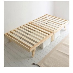 新品　山善(YAMAZEN) ベッド すのこベッド 折り畳みベッドの画像