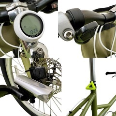 カスタム仕様【RITEWAY ライトウェイ GLACIER グレイシア マットカーキ 20インチ ミニベロ】自転車 ロードバイク仕様 2024年の画像