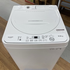 R082 ☀️ ジモティー限定特別価格！ 2023年製の高年式！ SHARP 洗濯機 （洗濯5.5㎏) ES-GE5G ⭐ 動作確認済 ⭐ クリーニング済の画像