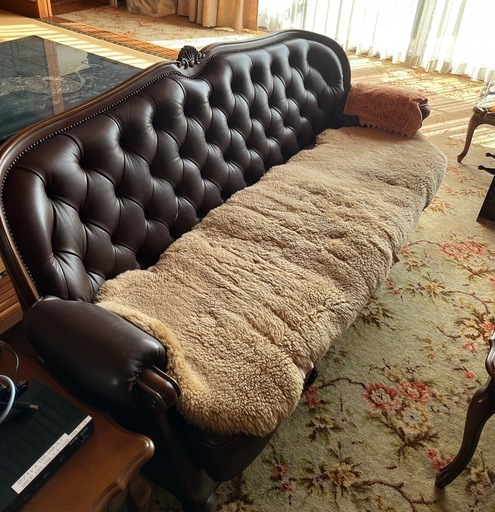 カリモク オールドカリモク ドマーニ ソファ ルイ15　本革　小倉南区　ソファー　カリモク