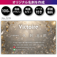 名刺印刷 100枚 両面 フルカラー 紙ケース付 No.2…