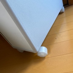 中古　収納ケース　スリムタイプ　キャスター付き　ホワイト　3段の画像