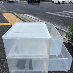 ◆早い方優先!! 無印良品　ポリプロピレン収納　2点セットの画像
