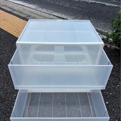 ◆早い方優先!! 無印良品　ポリプロピレン収納　2点セットの画像