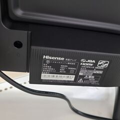 J1589【リユースのサカイ柏店】Hisense　ハイセンス　40型液晶TV　40A4N　2025年製　クリーニング済み　参考価格44,800円の画像