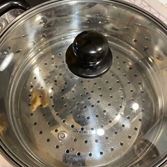 和平フレイズ 二段蒸し器 ヴェンセ 26cm ガラス蓋付 IH対応 ステンレスの画像