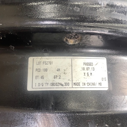 　15インチ　5.5J+45　4H-100