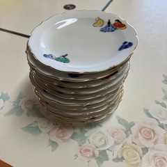 金の縁取り　醤油小皿　10枚セットの画像