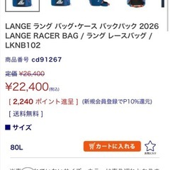 ラング スキーバック大容量の画像