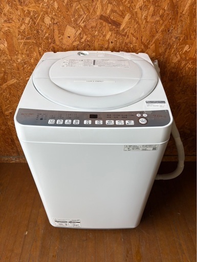 J0610   SHARP シャープ　縦型洗濯機　　7kg 2022年