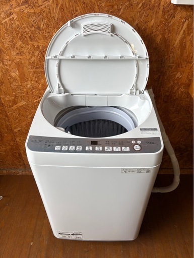J0610   SHARP シャープ　縦型洗濯機　　7kg 2022年