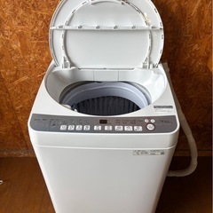 J0610   SHARP シャープ　縦型洗濯機　　7kg 2022年の画像