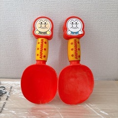 (⚈ ̍̑⚈ ̍̑⚈)PINOCCHIOのアンパンマンお砂場7点セット!!中古品の画像