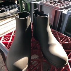ワークマン防水ラバーシューズ　中古　サイズ27.0㎝　茶の画像