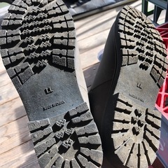 ワークマン防水ラバーシューズ　中古　サイズ27.0㎝　茶の画像