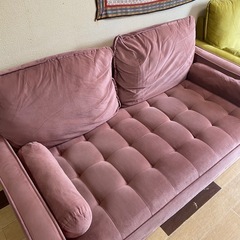 ベロア調ローソファ
の画像