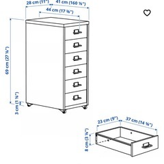 IKEA人気商品 引き出し　ホワイト　 の画像