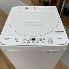 R675 ☀️ ジモティー限定特別価格！ 2023年製の高年式！ SHARP 洗濯機 （洗濯5.5㎏) ES-GE5G ⭐ 動作確認済 ⭐ クリーニング済の画像