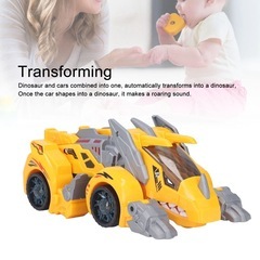 変形恐竜ロボット車、ギフト LED (黄色の画像