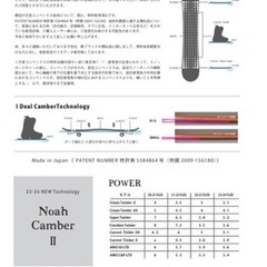 スノボ　noah 24-25最新モデル  151cmの画像