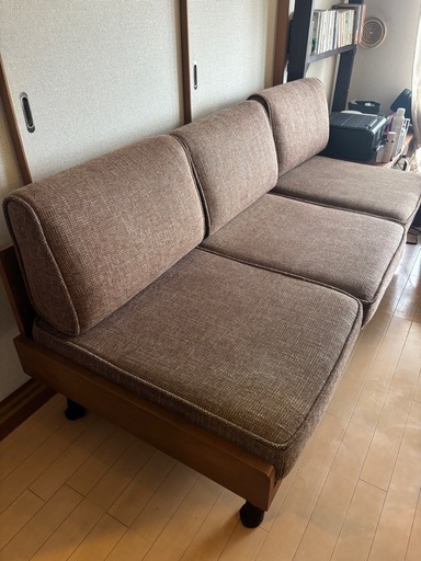 ALBERO(アルベロ) カバーリングソファ 3シーター ウォールナットカラー