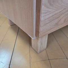 未使用訳あり 天然木アルダー材のライティングビューロー　幅70cm　パソコンデスク 木製 学習机 勉強机 プリンター収納 北欧の画像