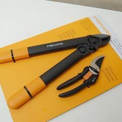 新品 FISKARS 太枝切鋏 剪定鋏 セット 園芸用ばさみ 3.2cmの枝の切断 フィスカース 庭仕事 庭管理 冬越し 札幌市 清田区 平岡の画像