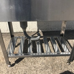 ステンレスシンク 1槽式　脚付き 作業台  流し台の画像