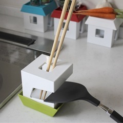 鍋蓋置き 菜箸置き お玉置き レシピブック立て　マルチツールスタンド　赤の画像
