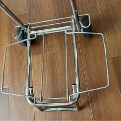 キャリーカート　運搬用トロリー　スチール製　台車　ショッピングカート　折り畳み式の画像