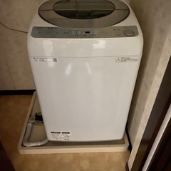 洗濯機　シャープES-GV8B  8.0Kgの画像